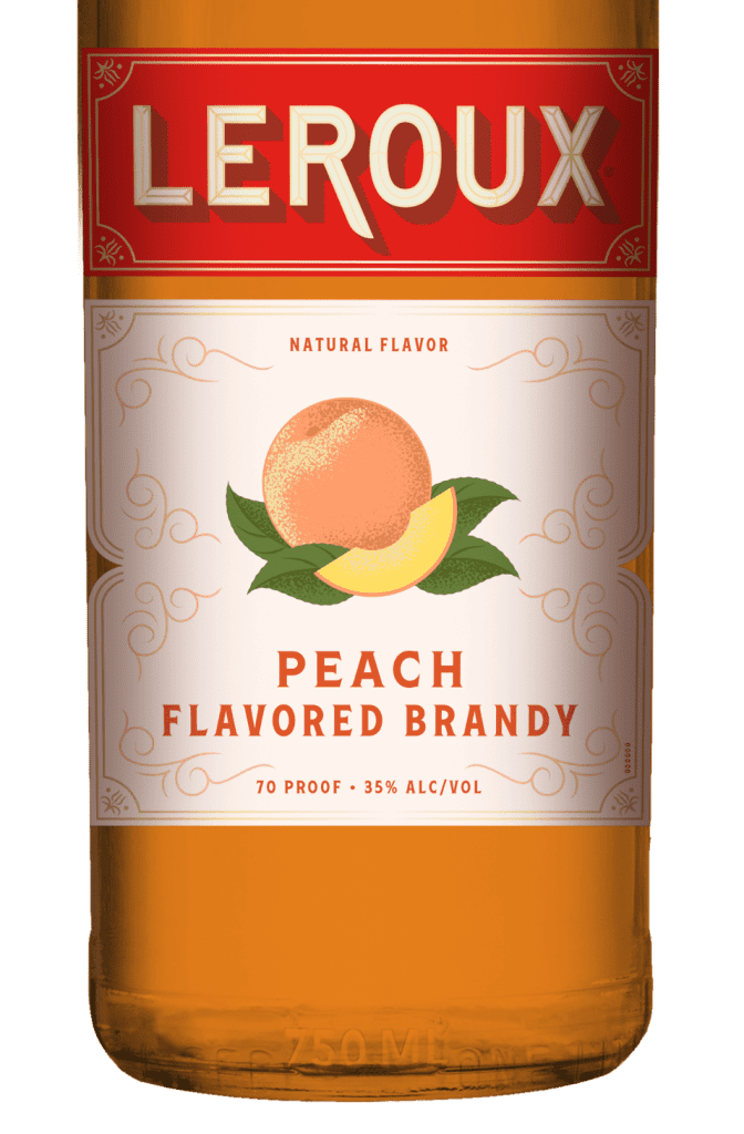 Leroux® Peach Flavored Brandy • Leroux