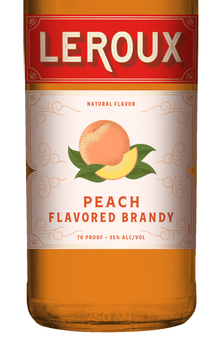 Leroux® Peach Flavored Brandy • Leroux